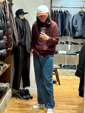 「アイテム（キャップ）」を使った、obaさん（メンズ・177cm）の秋コーディネート