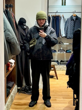 「アイテム（ジャケット/アウター）」を使った、obaさん（メンズ・177cm）の冬コーディネート