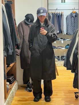 「EKAL（エカル）のアイテム」を使った、obaさん（メンズ・177cm）の冬コーディネート