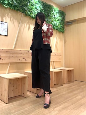 「アイテム（シューズ）」を使った、卑弥呼　川西阪急さん（レディース・171cm）の春コーディネート