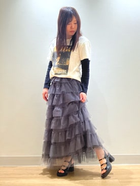 「GOOD ROCK SPEED（グッドロックスピード）のアイテム」を使った、卑弥呼　川西阪急さん（レディース・152cm）の春コーディネート