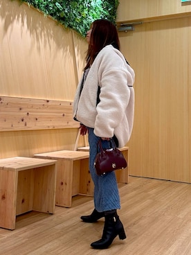 「スカートコーデ」｜卑弥呼　川西阪急さん（レディース・152cm）の冬コーディネート