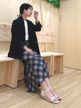 「NICAL（ニカル）のアイテム」を使った、卑弥呼　川西阪急さん（レディース・162cm）の春コーディネート