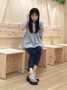 「NICAL（ニカル）のアイテム」を使った、卑弥呼　川西阪急さん（レディース・162cm）の夏コーディネート