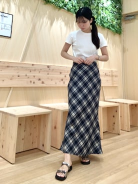 「NICAL（ニカル）のアイテム」を使った、卑弥呼　川西阪急さん（レディース・162cm）の夏コーディネート
