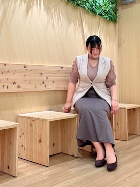 卑弥呼　川西阪急さん（レディース・170cm・20代）の秋コーディネート