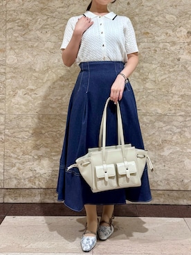 「MISCH MASCH（ミッシュマッシュ）のアイテム」を使った、横浜ポルタ店さん（レディース・147cm）の春コーディネート