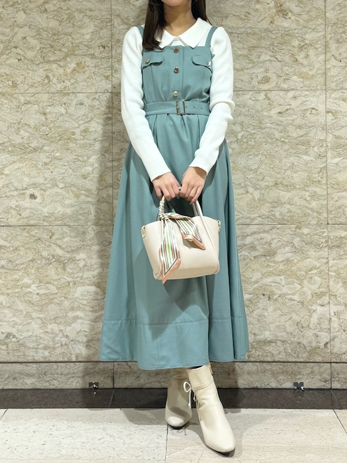 2026春夏新作 フラップ付きジャンスカ（ジャンパースカート）｜MISCH