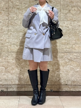 横浜ポルタ店さん（レディース・156cm）の春コーディネート