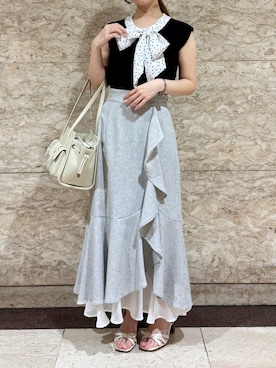 「MISCH MASCH（ミッシュマッシュ）のアイテム（トップス）」を使った、横浜ポルタ店さん（レディース・147cm）の春コーディネート