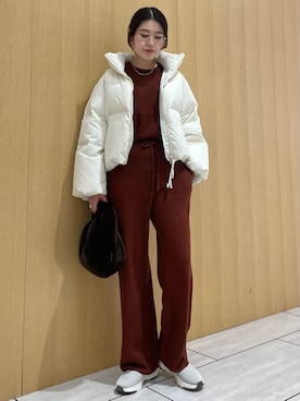 「アイテム（ハンドバッグ）」を使った、emmiさん（レディース・169cm）の冬コーディネート