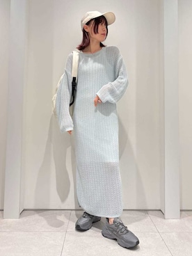 「PUMA」｜「アイテム（ワンピース/ドレス）」を使った、emmiさん（レディース・154cm）の夏コーディネート