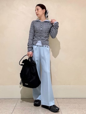 「アイテム（その他ヘアアクセサリー）」を使った、emmiさん（レディース・154cm）の冬コーディネート