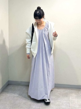 「アイテム（ワンピース/ドレス）」を使った、emmiさん（メンズ・155cm）の冬コーディネート