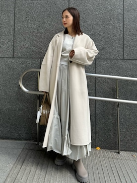 「emmi（エミ）のアイテム（その他アウター）」を使った、emmiさん（レディース・156cm）の冬コーディネート