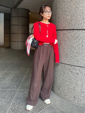 「emmi（エミ）のアイテム」を使った、emmiさん（レディース・161cm）の冬コーディネート