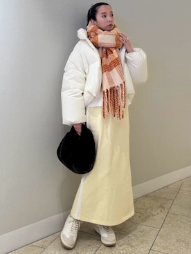 「emmi（エミ）のアイテム」を使った、emmiさん（レディース・165cm）の冬コーディネート