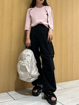 「骨格ナチュラル」｜emmiさん（レディース・157cm）の夏コーディネート