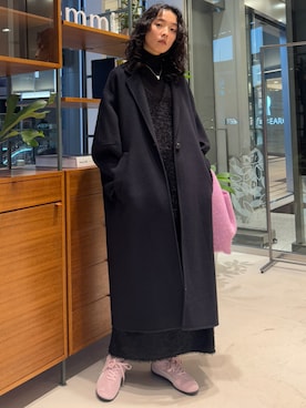 「PUMA」｜「アイテム（その他アウター）」を使った、emmiさん（レディース・165cm）の冬コーディネート
