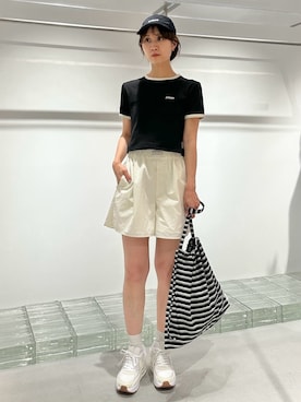 「AIR MAX」｜「アイテム（帽子）」を使った、emmiさん（レディース・161cm）の夏コーディネート