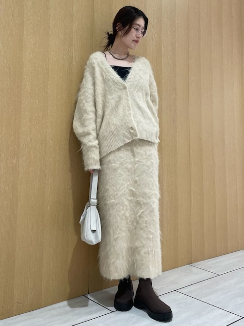 2025秋冬 emmi エミ シャギーニットカーディガン シャギーニットカーディガン（カーディガン/ボレロ）｜emmi（エミ）の