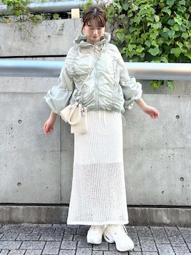 「アイテム（その他アウター）」を使った、emmiさん（メンズ・155cm）の春コーディネート