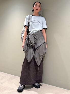 「骨格ナチュラル」｜emmiさん（レディース・165cm）の夏コーディネート