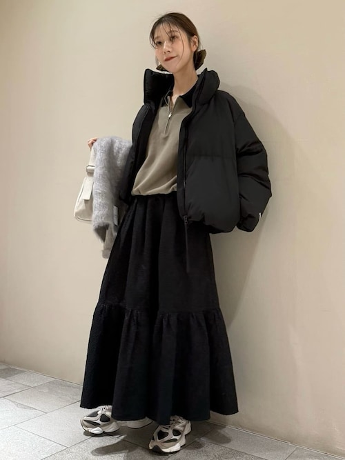 クロップドフォルムダウンコート（ダウンジャケット/コート）｜emmi