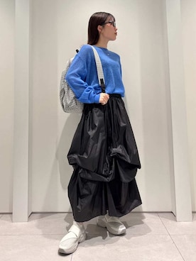 「アイテム（その他ヘアアクセサリー）」を使った、emmiさん（レディース・154cm）の秋コーディネート