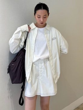 「アイテム（ルームウェア/パジャマ）」を使った、emmiさん（レディース・165cm）の夏コーディネート