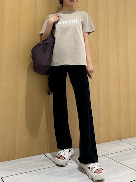 「アイテム（バックパック/リュック）」を使った、emmiさん（レディース・157cm）の夏コーディネート
