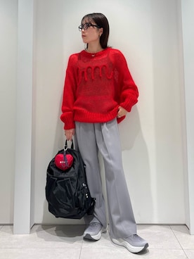 「アイテム（その他ヘアアクセサリー）」を使った、emmiさん（レディース・154cm）の秋コーディネート