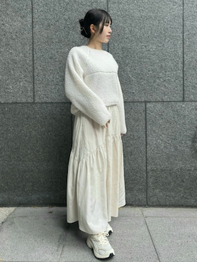 「PUMA」｜「アイテム（ワンピース/ドレス）」を使った、emmiさん（レディース・161cm）の冬コーディネート