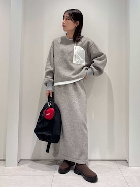 「アイテム（その他ヘアアクセサリー）」を使った、emmiさん（レディース・154cm）の秋コーディネート