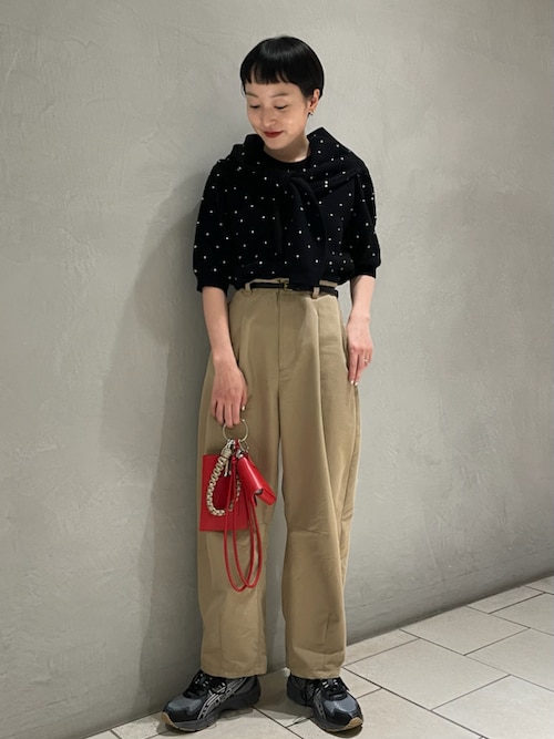 パンツ emiemi ウエストギャザーワイドパンツ（その他パンツ）｜emmi（エミ）の
