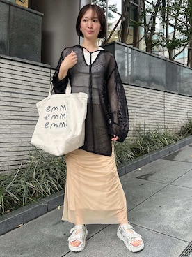 「SHAKA」｜emmiさん（レディース・160cm）の夏コーディネート