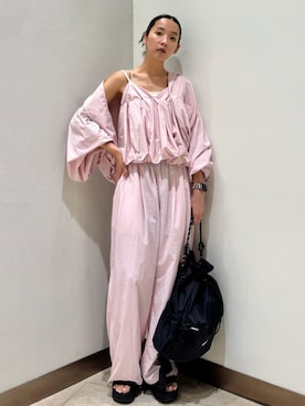 「アイテム（ブルゾン）」を使った、emmiさん（レディース・165cm）の夏コーディネート
