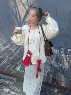 「emmi（エミ）のアイテム」を使った、emmiさん（レディース・157cm）の冬コーディネート