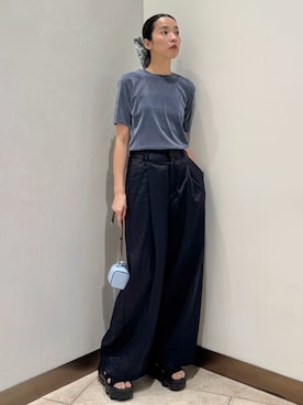 「アイテム（ルームウェア）」を使った、emmiさん（レディース・165cm）の夏コーディネート