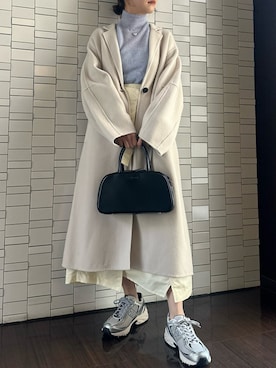 「emmi（エミ）のアイテム（その他アウター）」を使った、emmiさん（レディース・156cm）の冬コーディネート