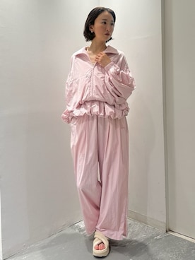 「アイテム（ブルゾン）」を使った、emmiさん（レディース・160cm）の夏コーディネート