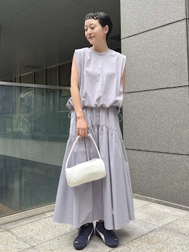「PUMA」｜「アイテム（ワンピース/ドレス）」を使った、emmiさん（レディース・153cm）の夏コーディネート