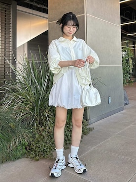 「アイテム（ルームウェア）」を使った、emmiさん（メンズ・155cm）の夏コーディネート