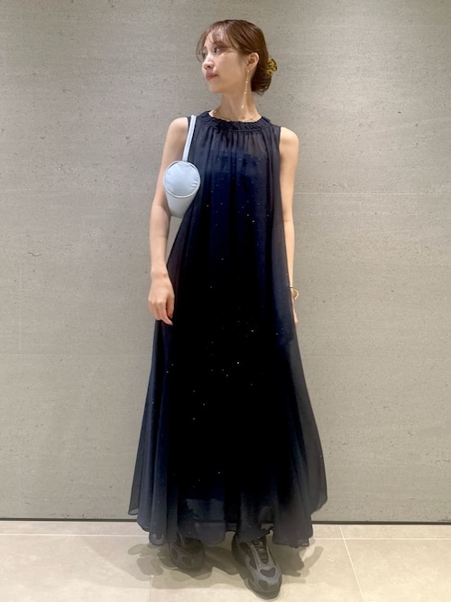 セール】ラメドットボリュームワンピース（ワンピース）｜emmi（エミ