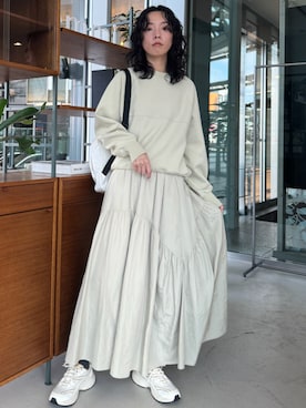 「PUMA」｜「アイテム（ワンピース/ドレス）」を使った、emmiさん（レディース・165cm）の冬コーディネート