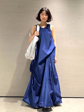 「アイテム（ワンピース/ドレス）」を使った、emmiさん（メンズ・155cm）の春コーディネート