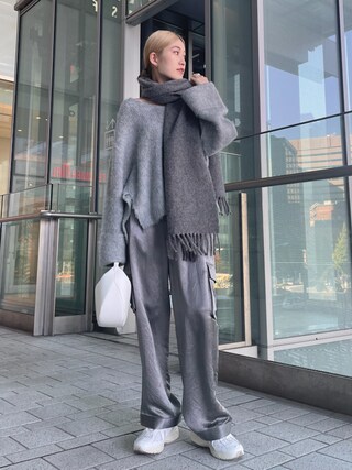 【emmi atelier】シャイニーアセテートカーゴパンツ ピンク 1731992108_320.jpg