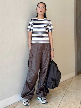 「骨格ナチュラル」｜emmiさん（レディース・165cm）の夏コーディネート