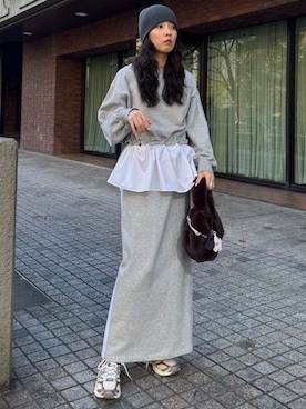 「emmi（エミ）のアイテム」を使った、emmiさん（レディース・165cm）の冬コーディネート