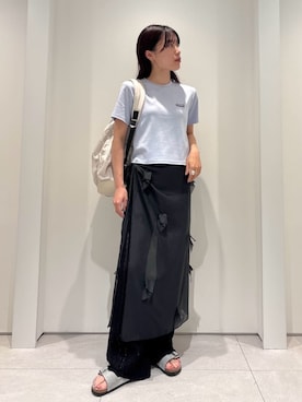 「emmi（エミ）の【BIRKENSTOCK for emmi】Arizona SFB（サンダル、ブルー系）」を使った、emmiさんの夏コーディネート